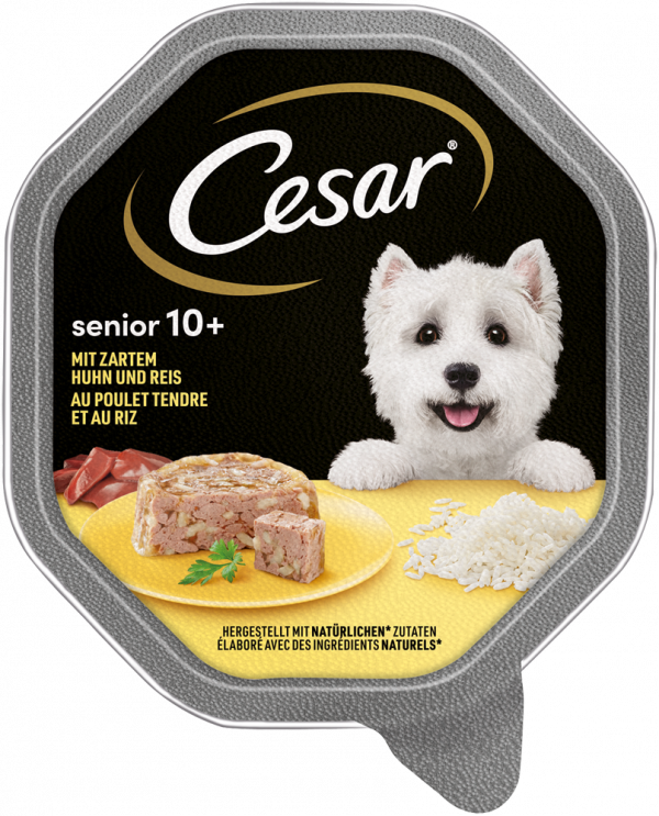 Cesar senior 10+ Huhn+Reis 150gS